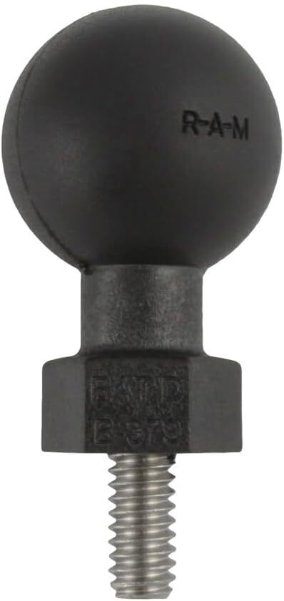 RAM Mounts Tough-Ball with 1/4"-20 x .50" Threaded Stud -B Size Blcak 