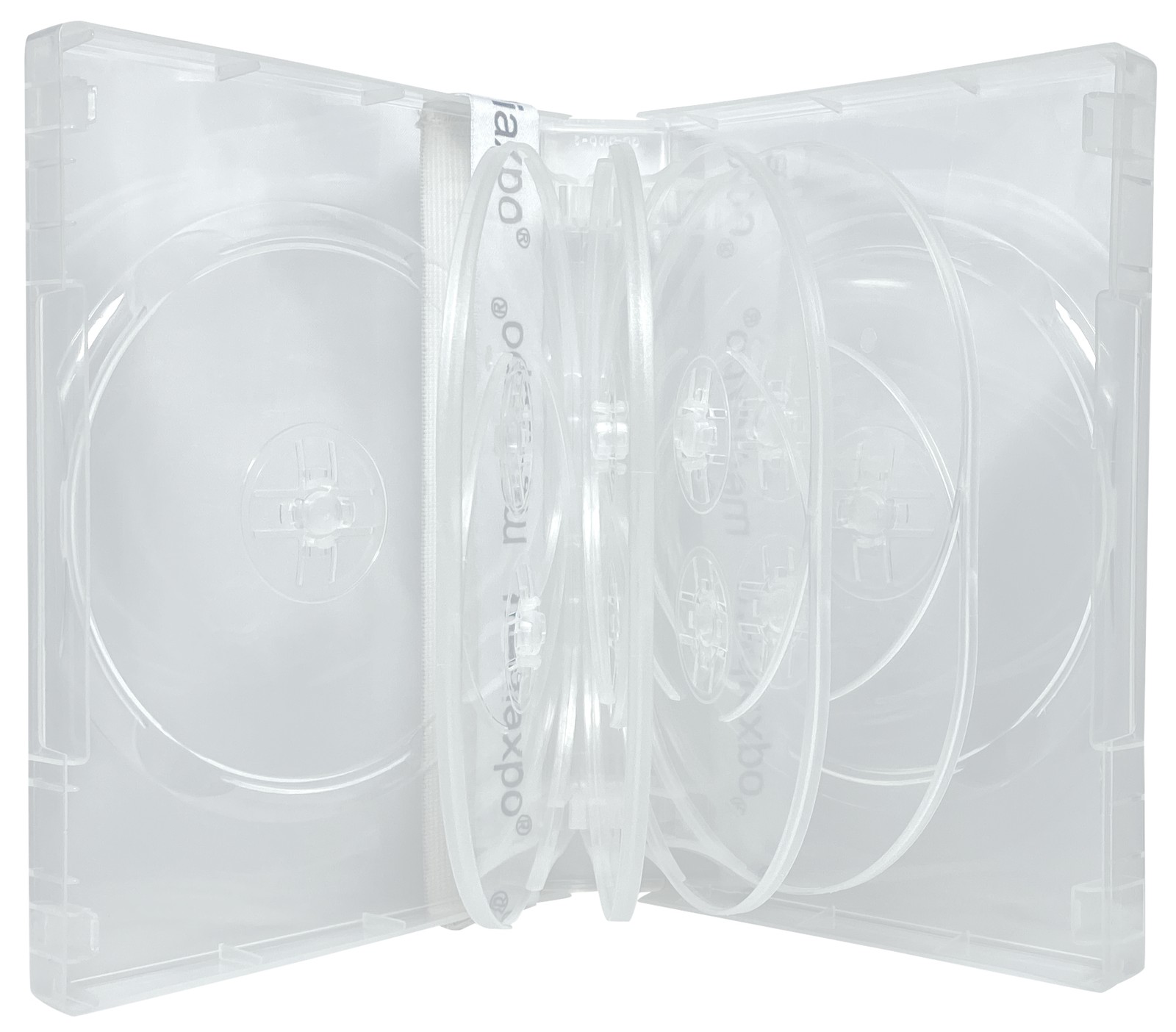 Clear 10 Disc DVD Cases Lot