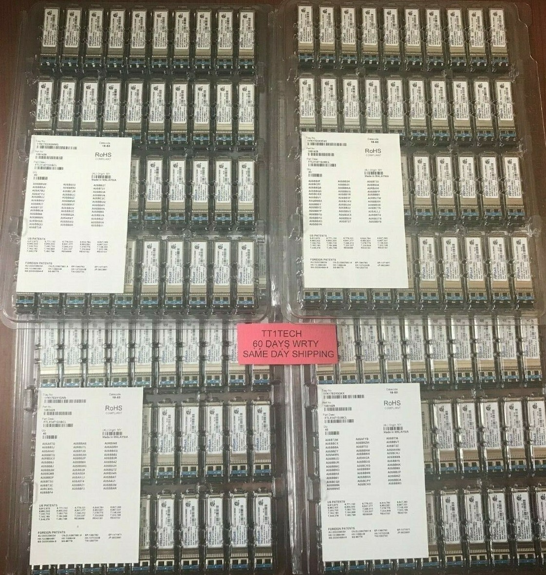 ONE NEW Finisar 10G FTLX1471D3BCL T307D 10Gb/s 10km 1310nm SMF SFP+LR Transceive