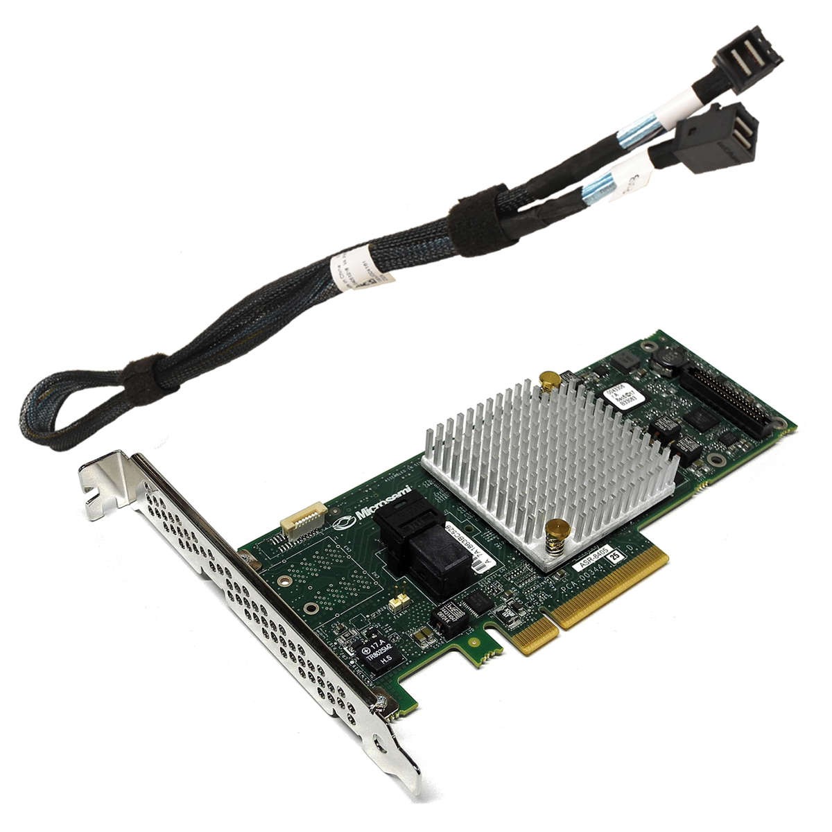 Microsemi ASR-8405 12Gb 1GB Cache PCIe x8 3.0 SAS/SATA RAID Controller FP +Cables
