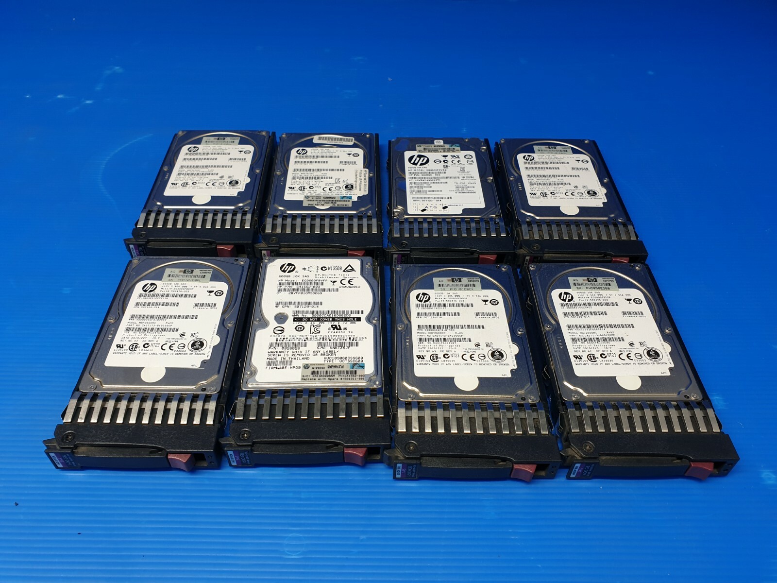 HP 507129-014 600GB 581311-001 10K 2.5" 6GBPS SAS HDD SFF DP G6 G7 Lot of 8