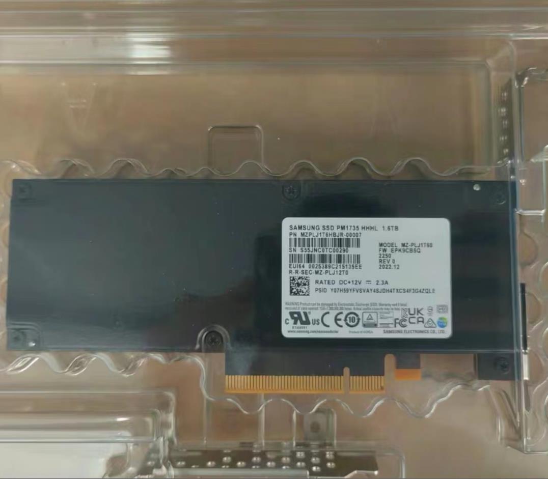 Samsung PM1735 1.6TB SSD HHHL PCIE 4.0 NVME SSD MZPLJ1T6HBJR-00007 MZ-PLJ1T60