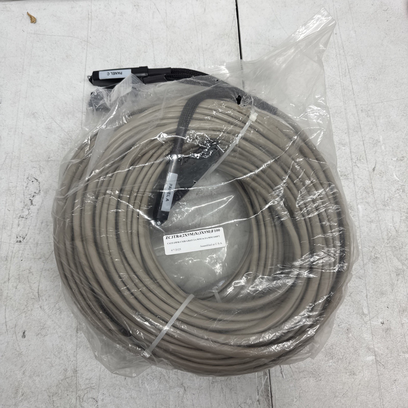 ZC3TR4(2X9M)X(3x9M)F100 Cat 3 25PR CMR Gray 2 X 90M 100ft