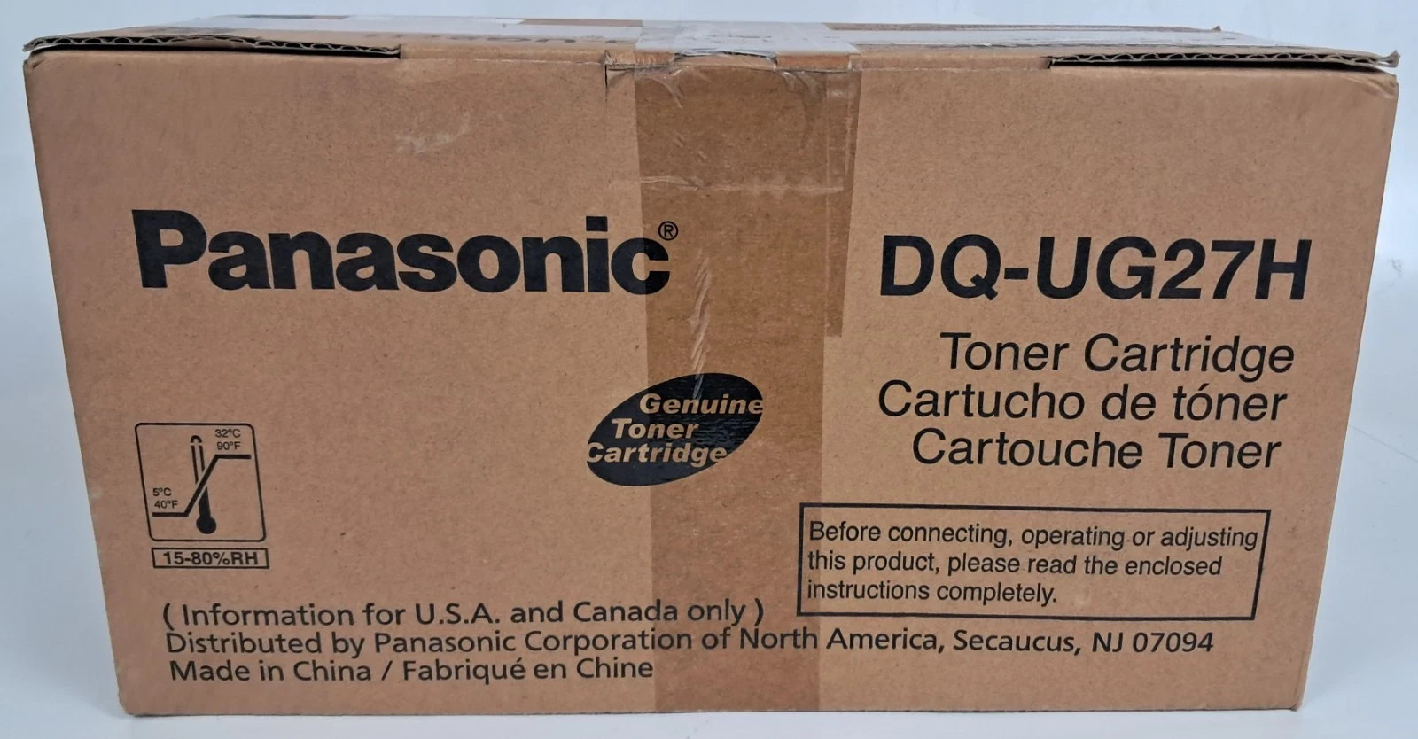 Panasonic DQ-UG27H Black Toner Cartridge OEM Genuine 