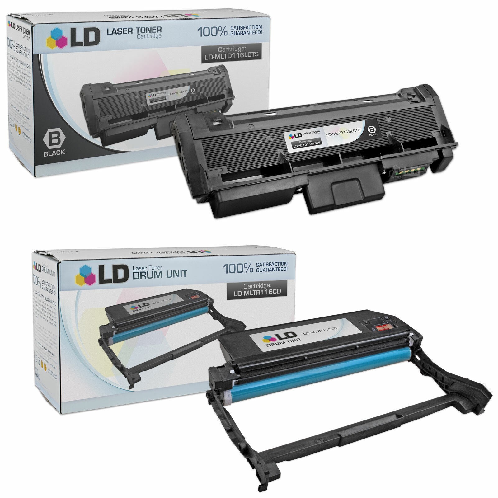 LD 2 Set MLT-D116L Toner &  MLT-R116 Drum Unit for Samsung SL-M2625D SL-M2825DW