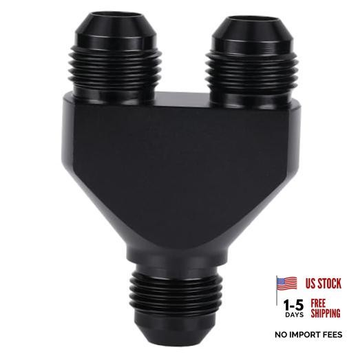 10AN Male to Dual 10AN Male Y Block Fuel Fitting 10AN to 2x10AN