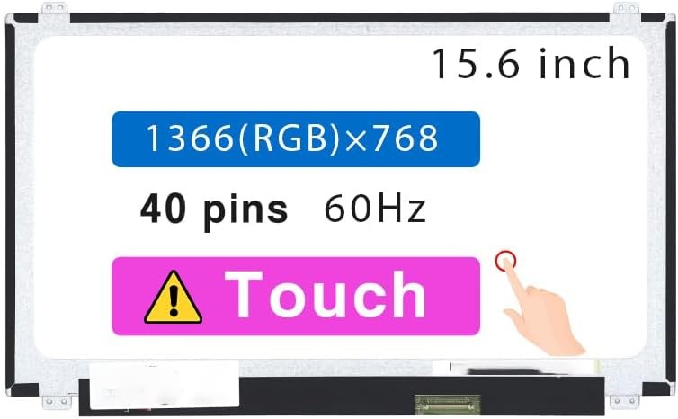 15.6" Screen for HP 15T-DA000 15T-DA100 15T-DA200 15T-DA300 HD Touch Display