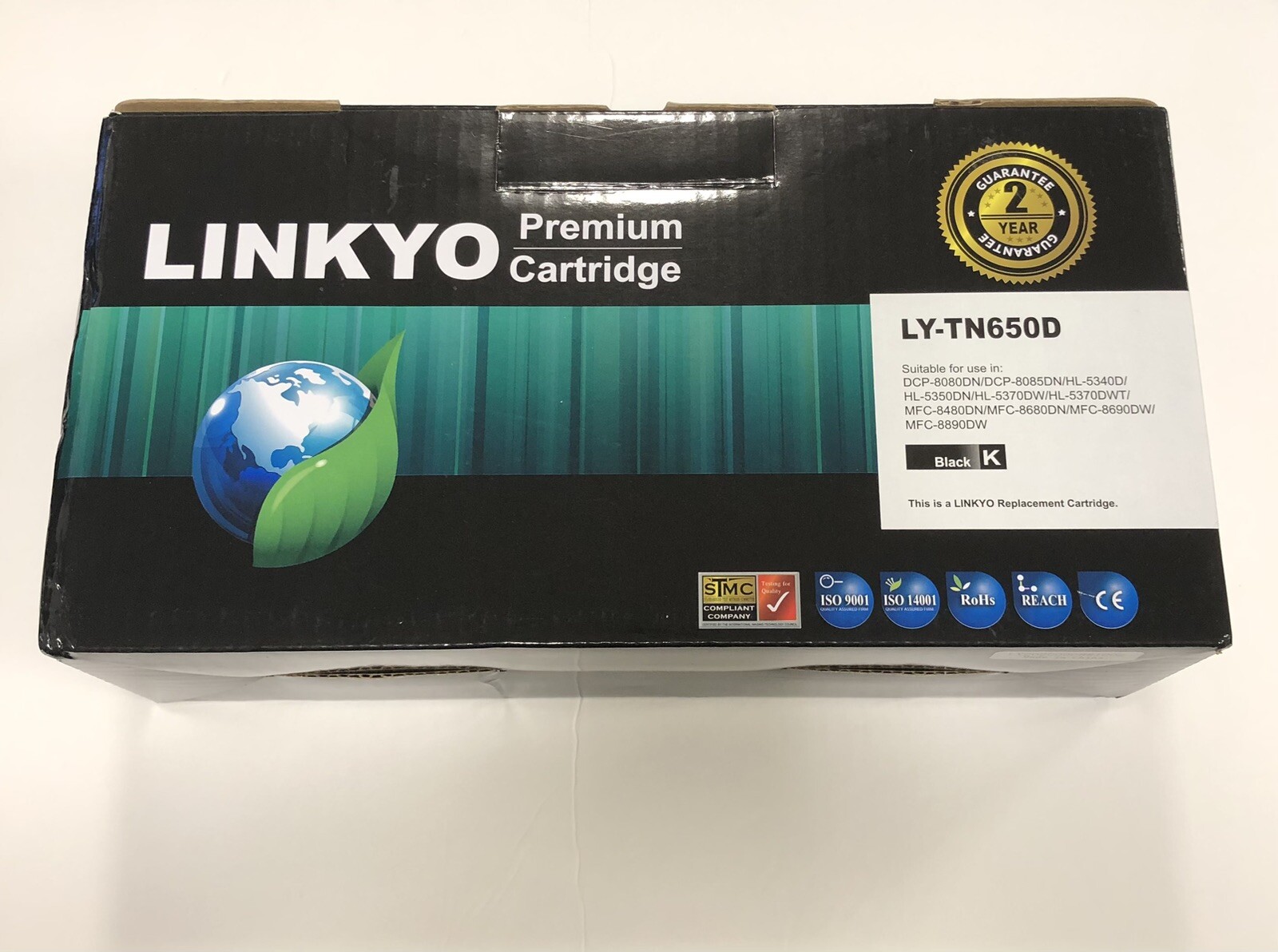 LINKYO LY-TN650D Premium Cartridge Black K Ink Toner Replacement for Brother 650