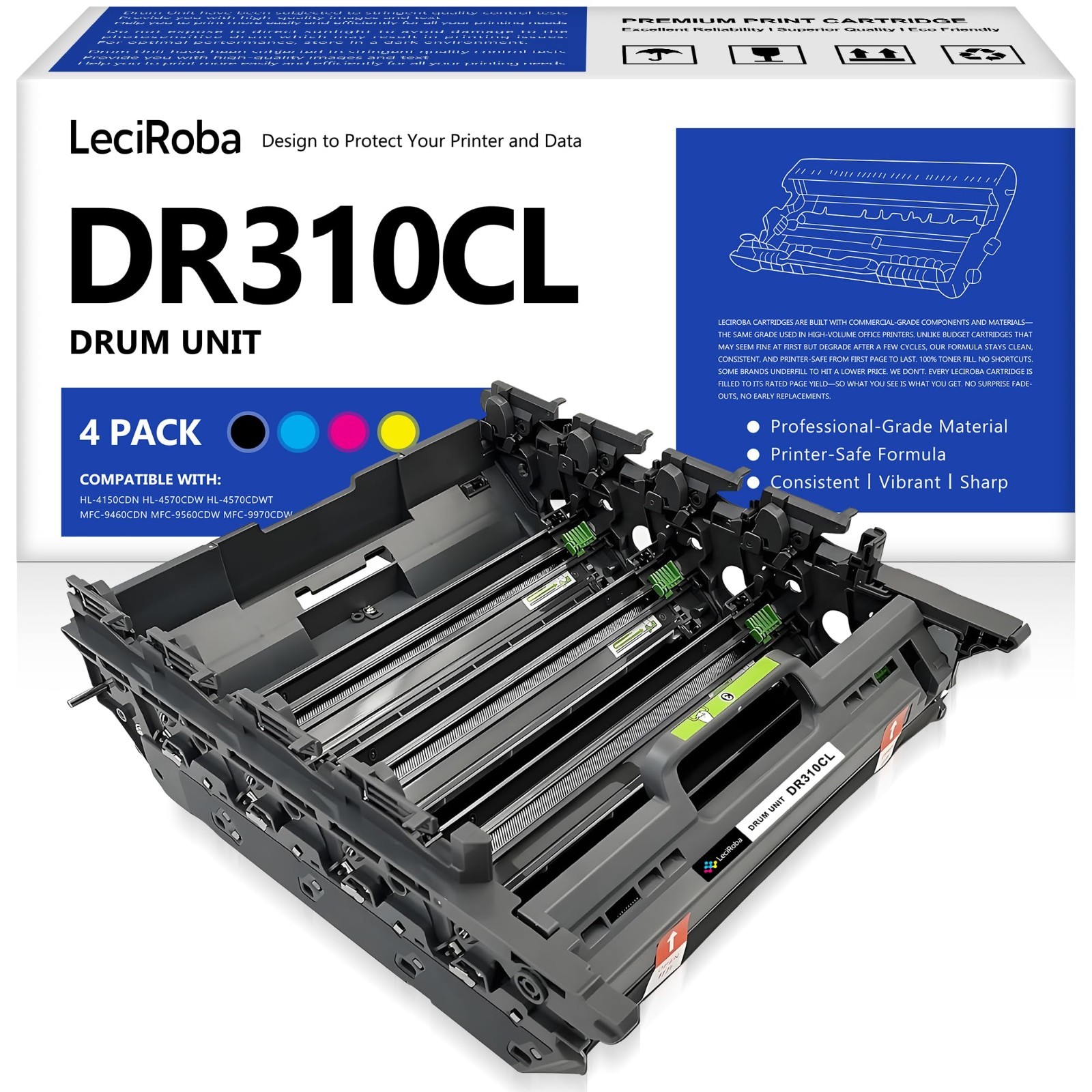 LeciRoba DR310CL Compatible Imaging Drum Unit for Brother DR-310CL Drum Unit
