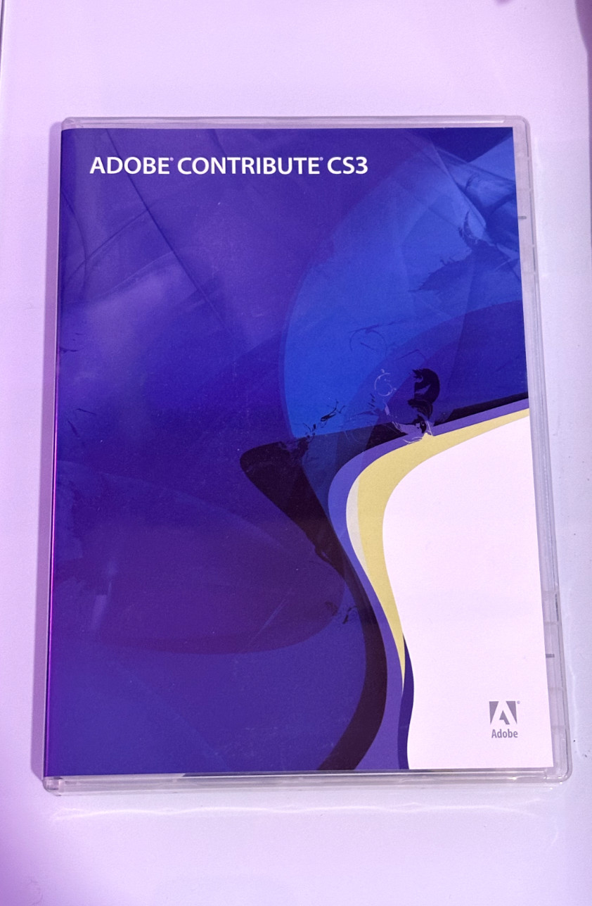 Adobe Contribute Cs3 Complete for MAC with video tutorial disc