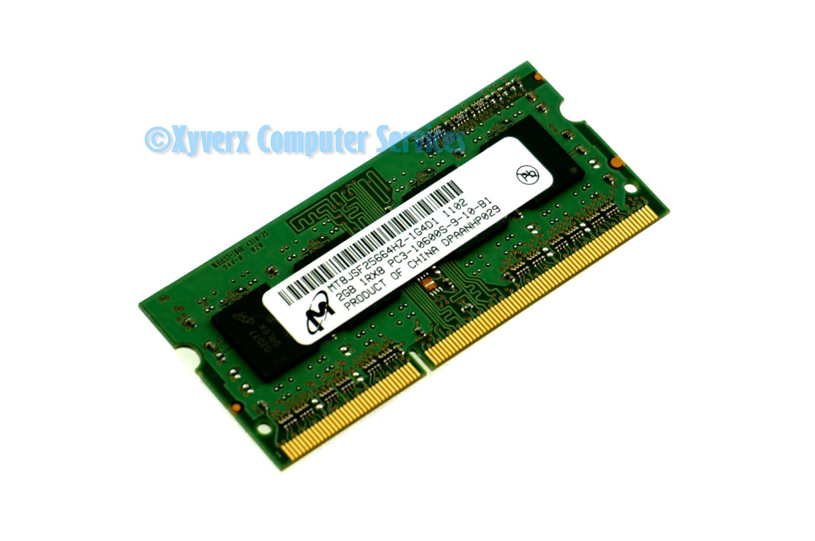 MT8JSF25664HZ-1G4D1 OEM MICRON MEMORY LAPTOP 2GB 1RX8 PC3-10600S-9-10-B1 (CA65)