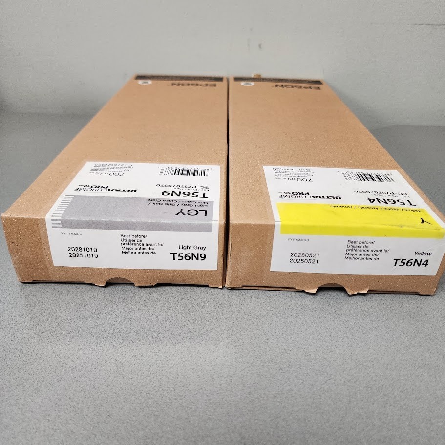 Epson T56N4/T56N9 UltraChrome PRO10 Ink Cartridges – Sealed OEM – 700ml Lot of 2