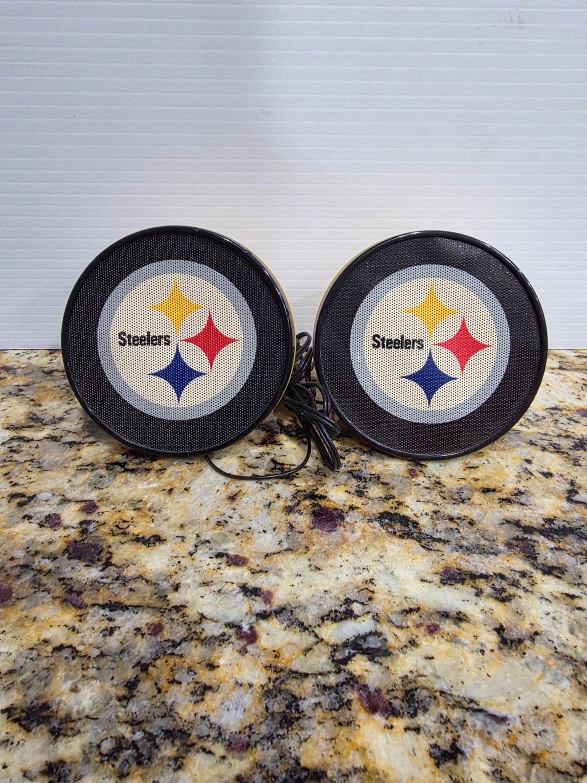 Pittsburgh Steelers NFL  Round Speaker Set
