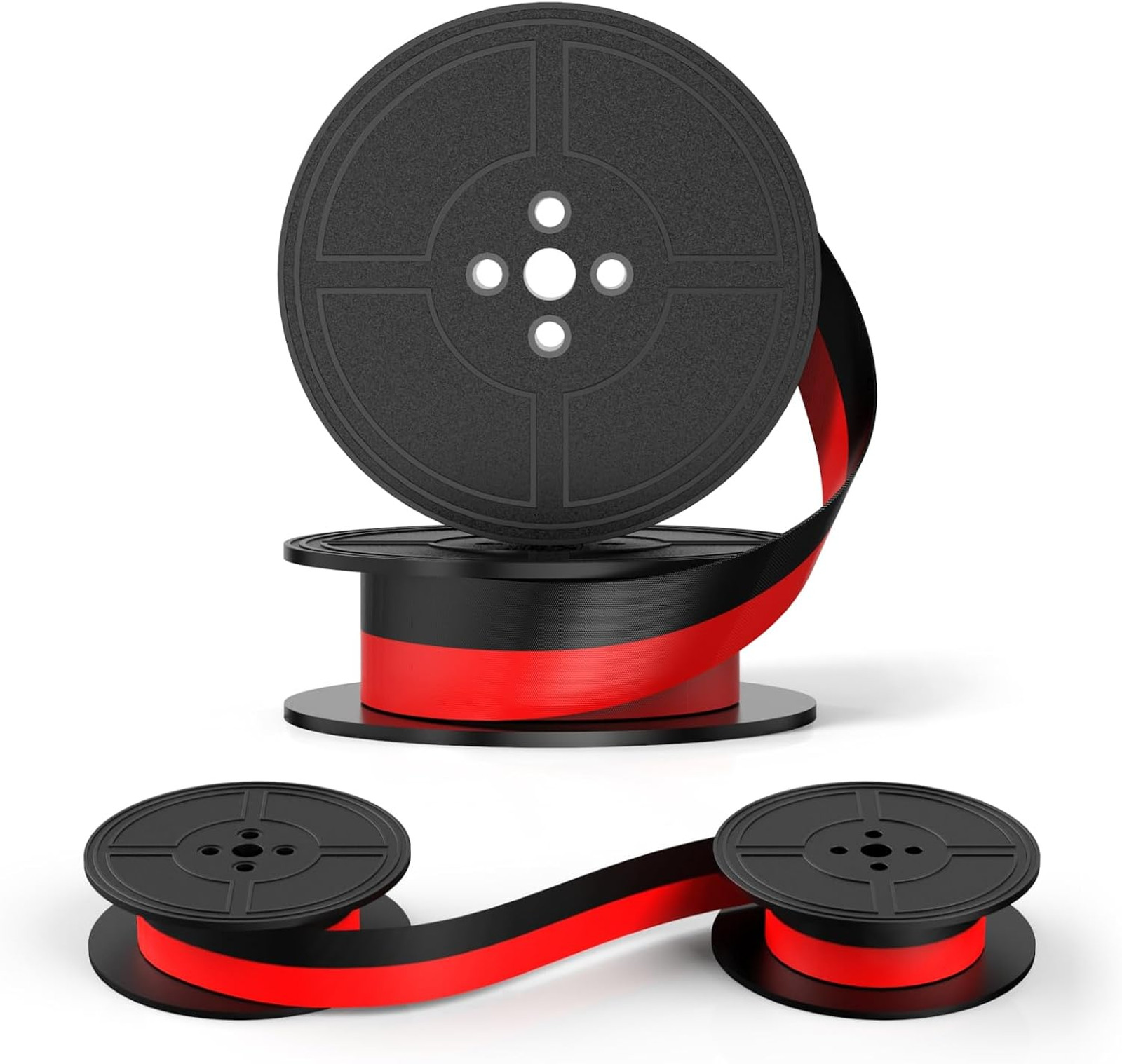 Typewriter Ribbon Black Red Ink Two Pack Compatible with Royal Brother Smith