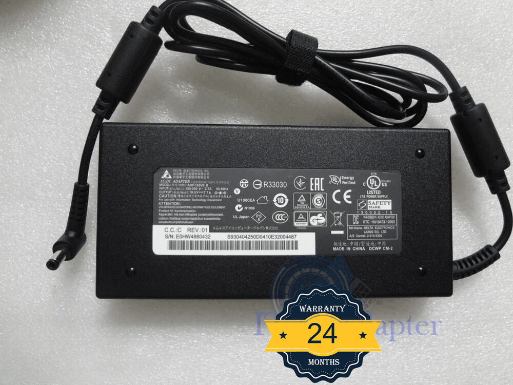 Original Delta 150W 19.5V 7.7A ADP-150VB B for MSI GL72M 7RDX-800 NEW AC Adapter