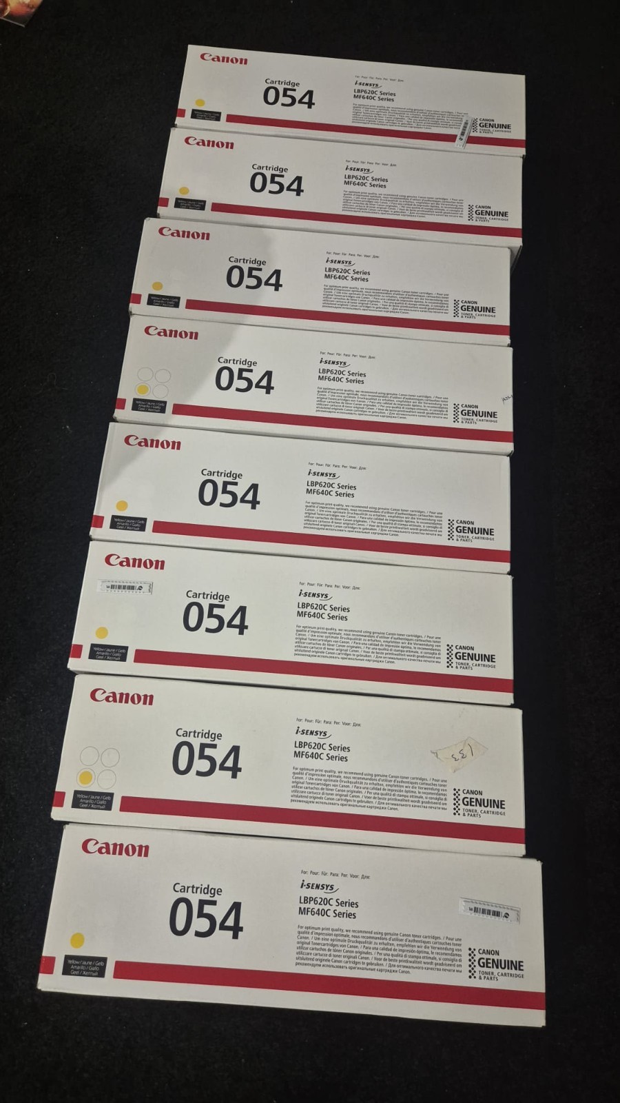 8x Canon High Capacity Genuine Toner for MF643 and MF645 - Yellow