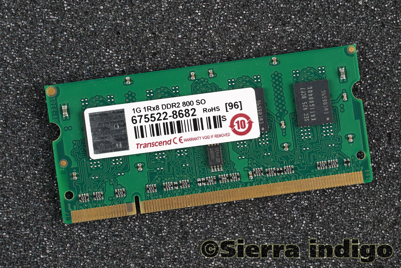 Transcend 1G 1Rx8 DDR2 800 SO 1GB SODIMM Memory RAM