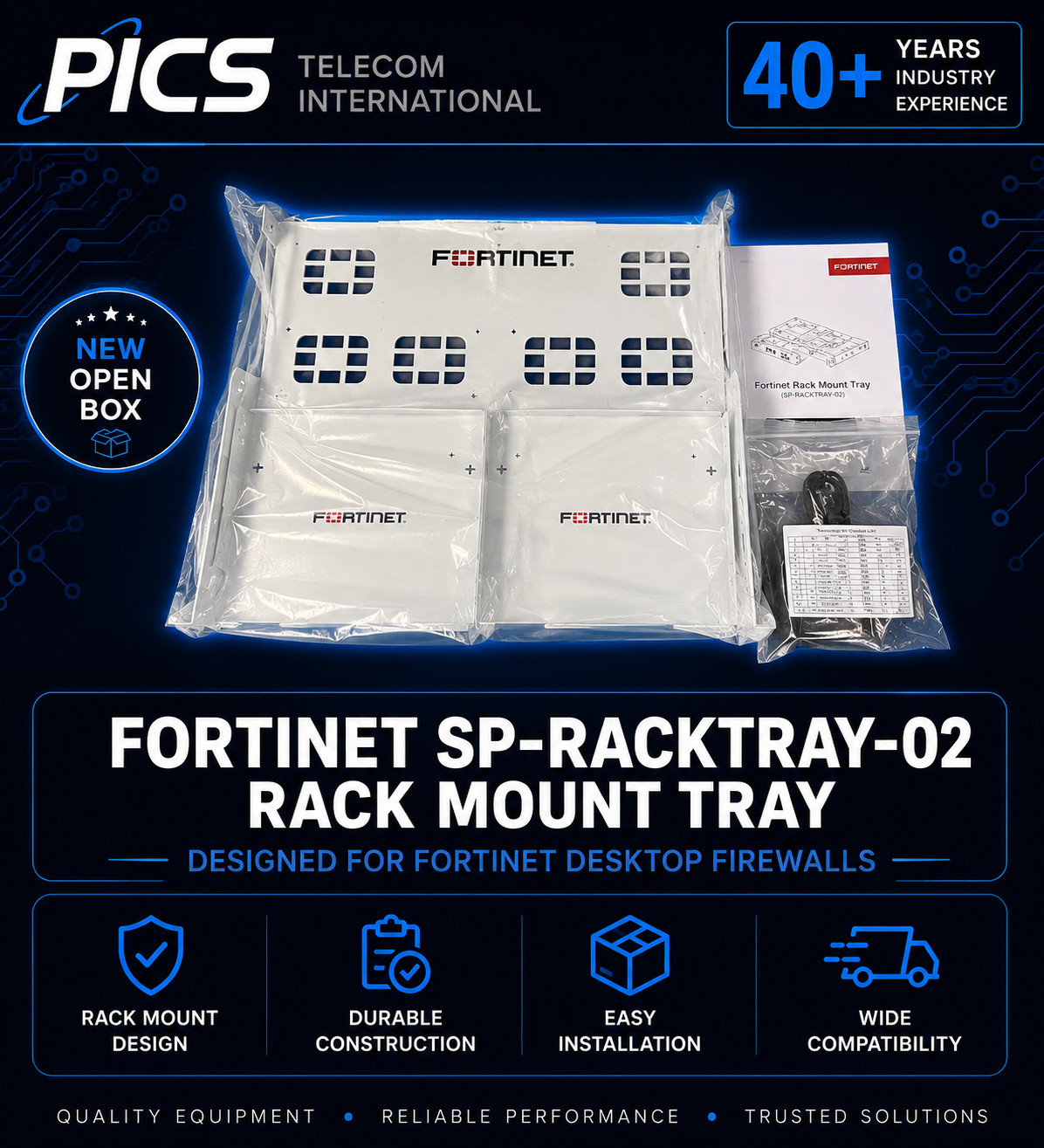 FORTINET SP-RACKTRAY-02 RACK MOUNT TRAY
