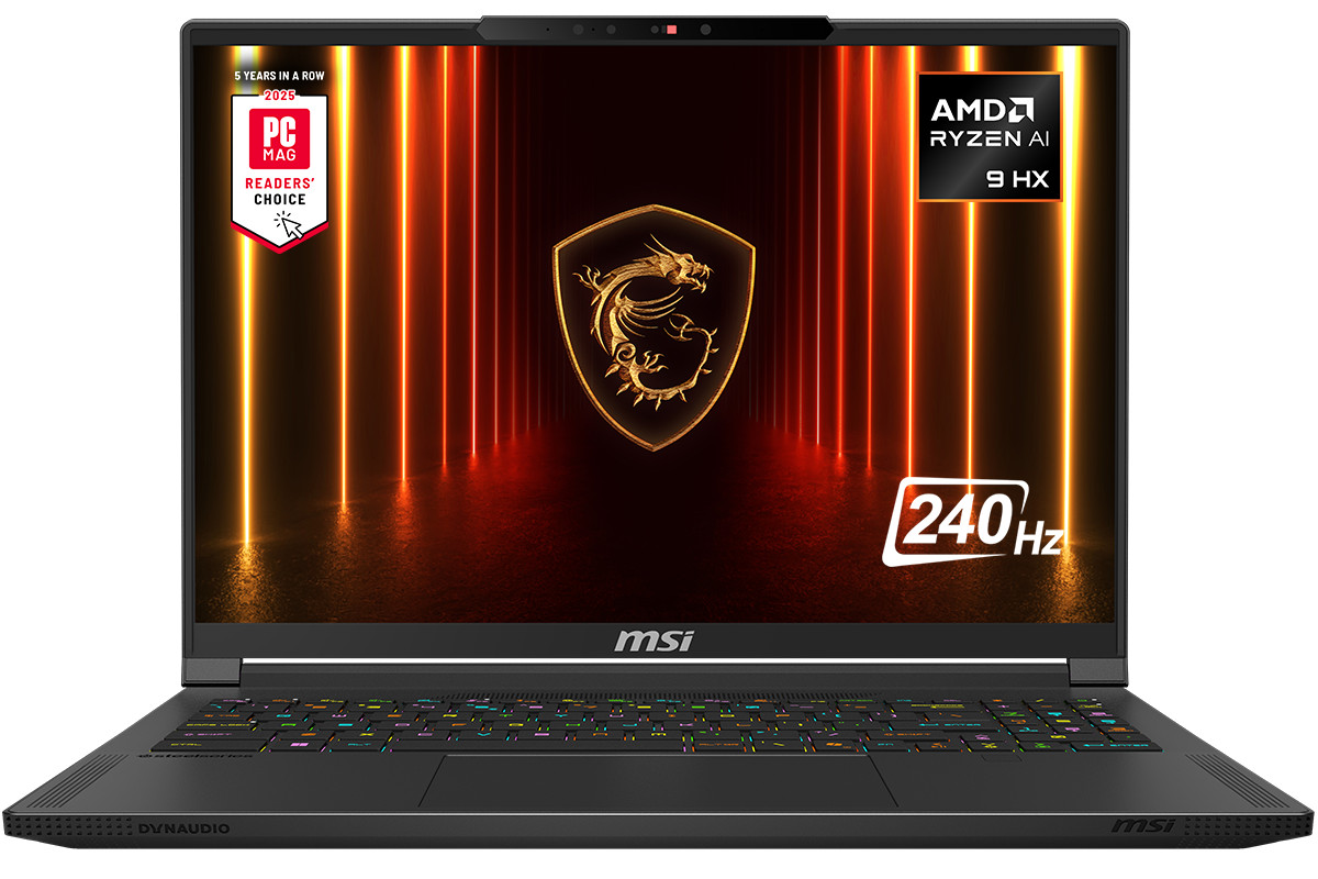 MSI - Stealth A16 AI+ 16 in + - AMD Ryzen AI 9 HX 370 with 2TB SSD 32GB Memory