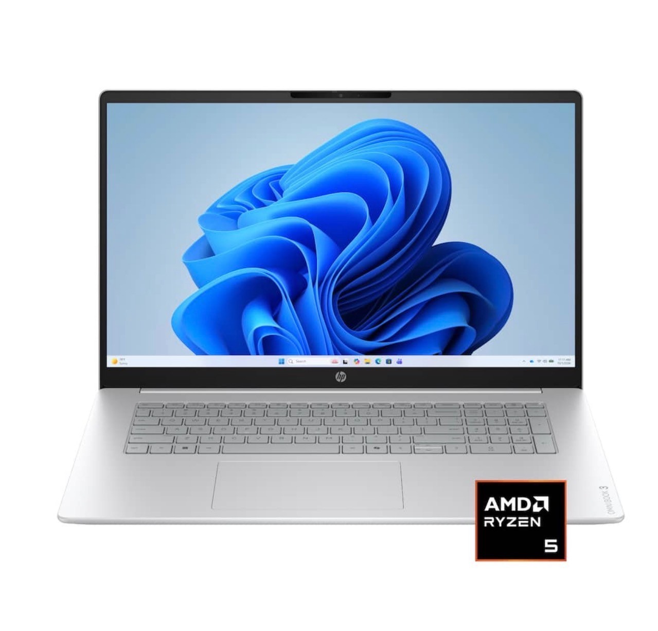 New HP OmniBook 3 17-DP0105DX 17.3'' FHD Laptop AMD Ryzen 5 40 8GB 512GB 610M