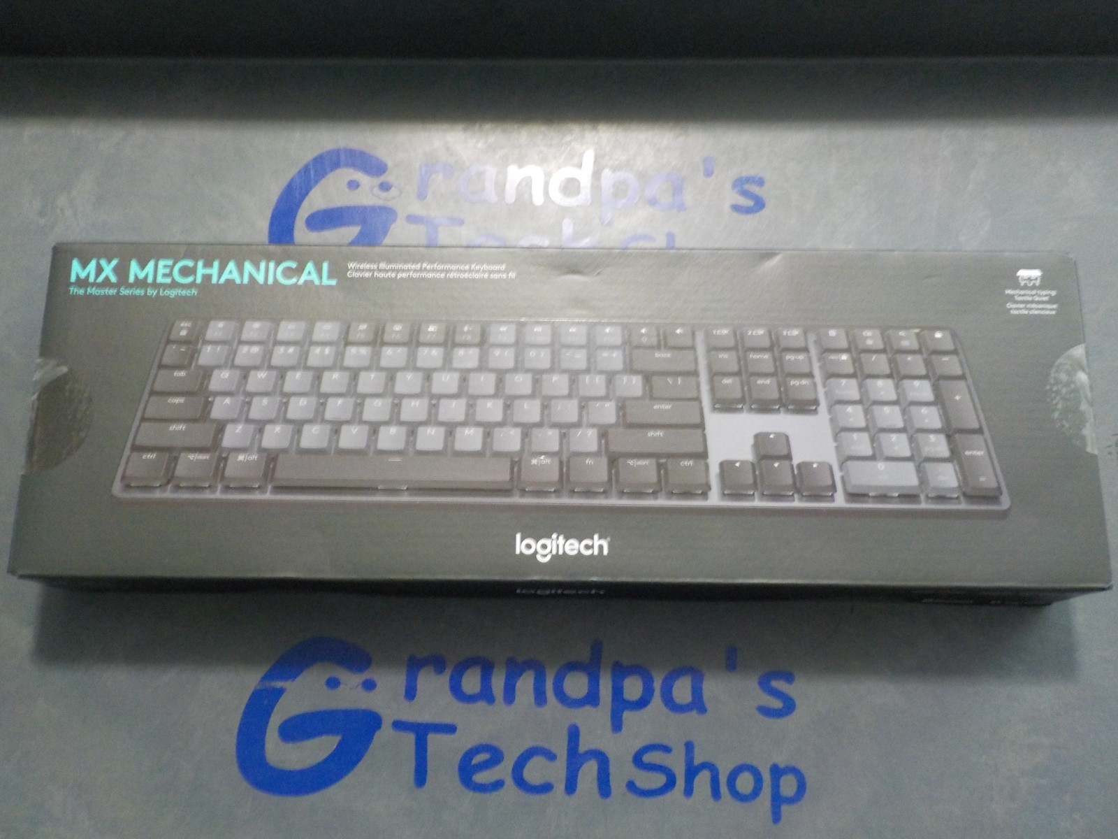New Logitech MX Mechanical Wireless Illuminated Keyboard Tactile - Graphite