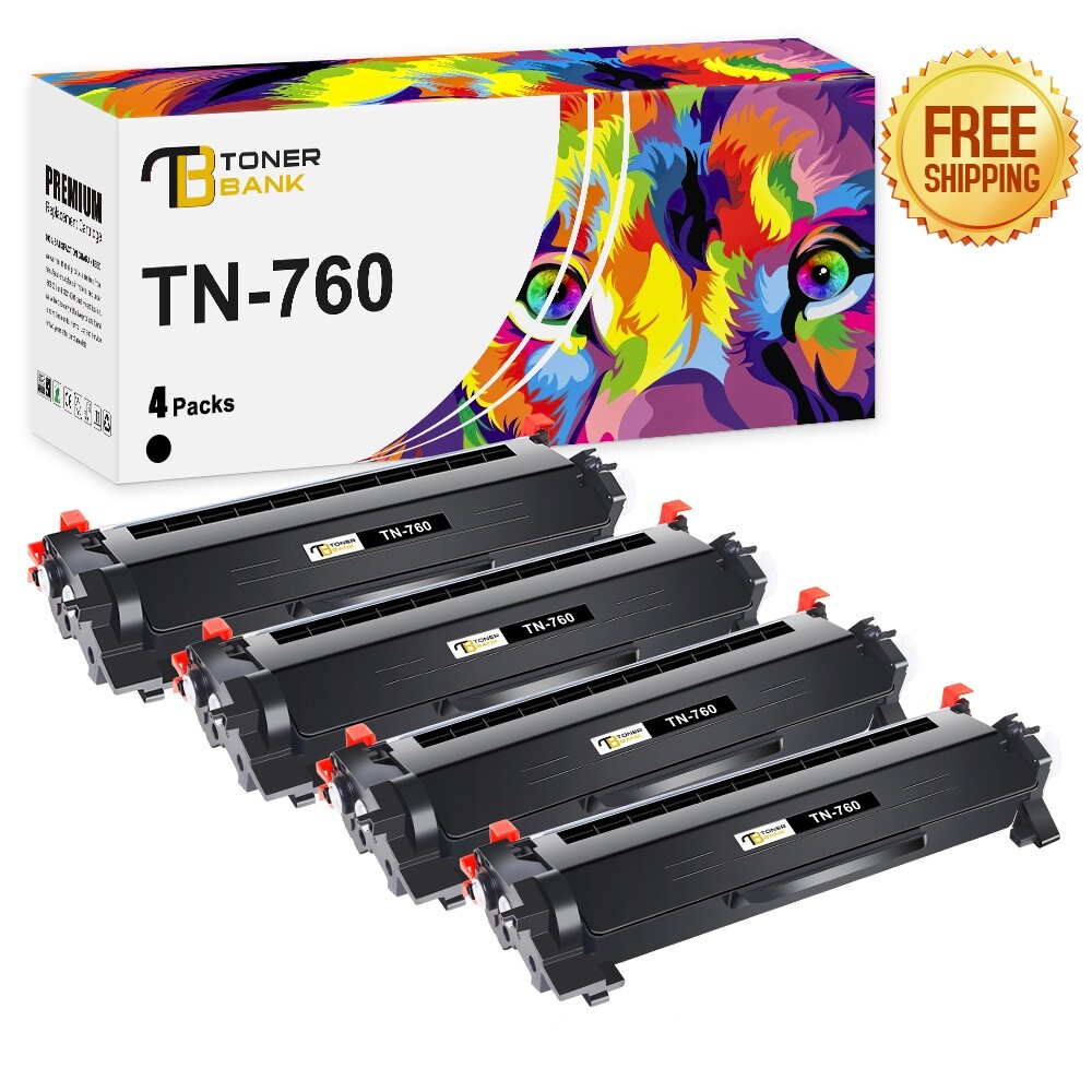 4x TN760 TN730 Compatible With Brother MFC-L2730dw DCP-L2550DW HL-L2350DW