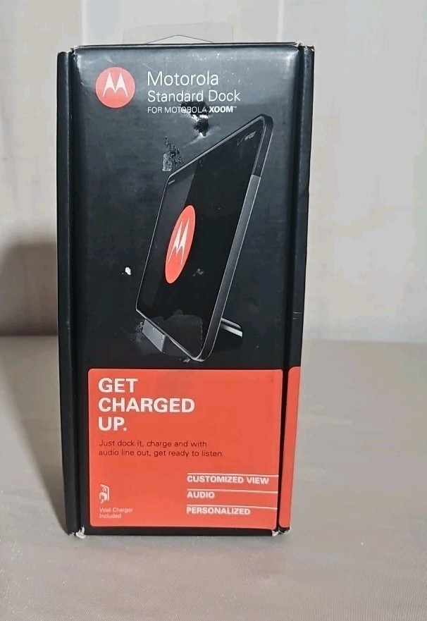 GENUINE Motorola Standard Dock for MOTOROLA XOOM Open Box All Components Sealed