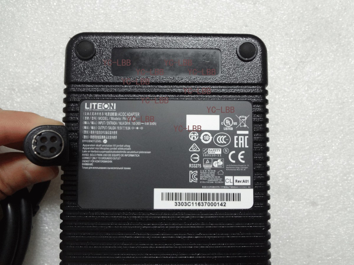 330W Original LITEON 19.5V 16.9A for MSI Trident 3 8SC-439US PA-1331-90 Charger