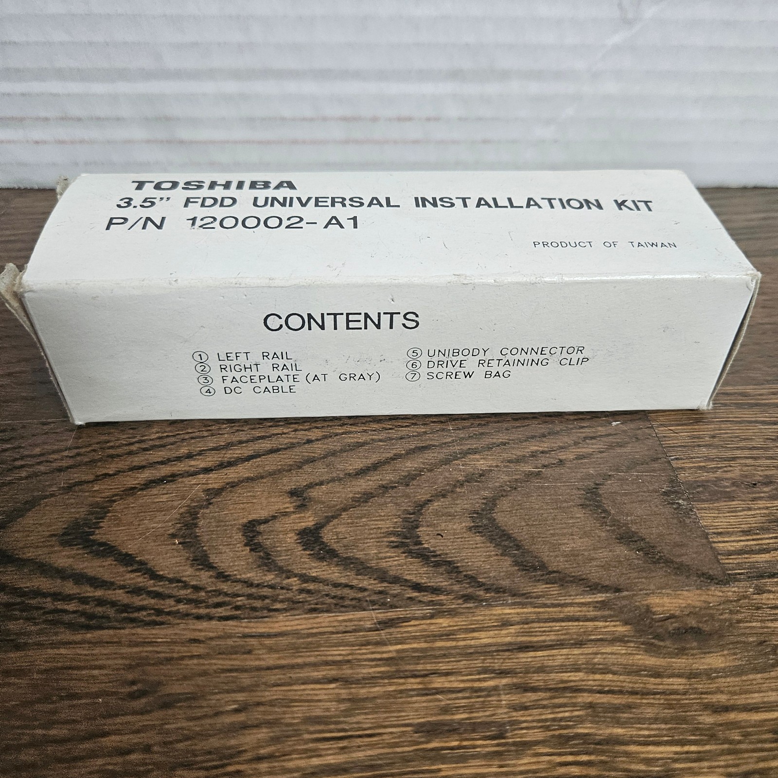 New Vintage Toshiba Universal 3.5 inch FDD Removable Media Installation Kit
