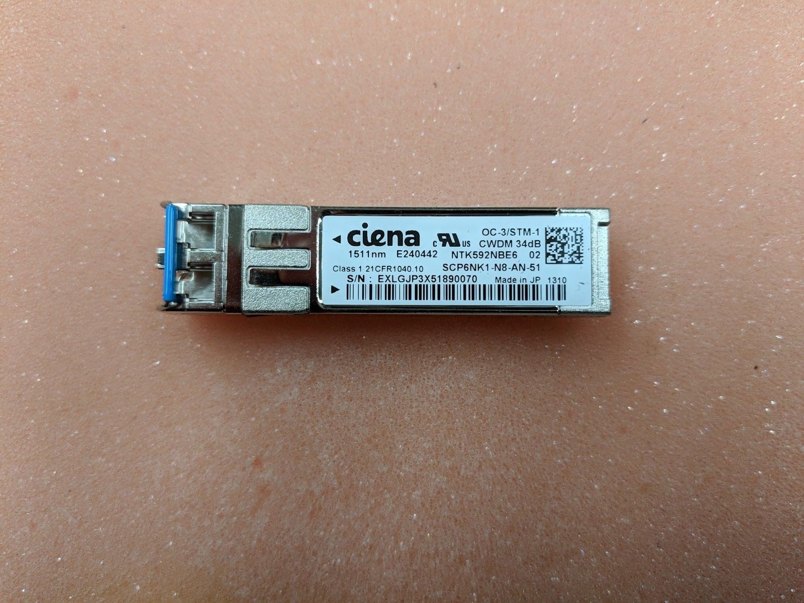 Ciena NTK592NBE6 OC-3/STM-1 CWDM 34dB 1511nm WMOTCNUJAA (* We also buy Ciena *)
