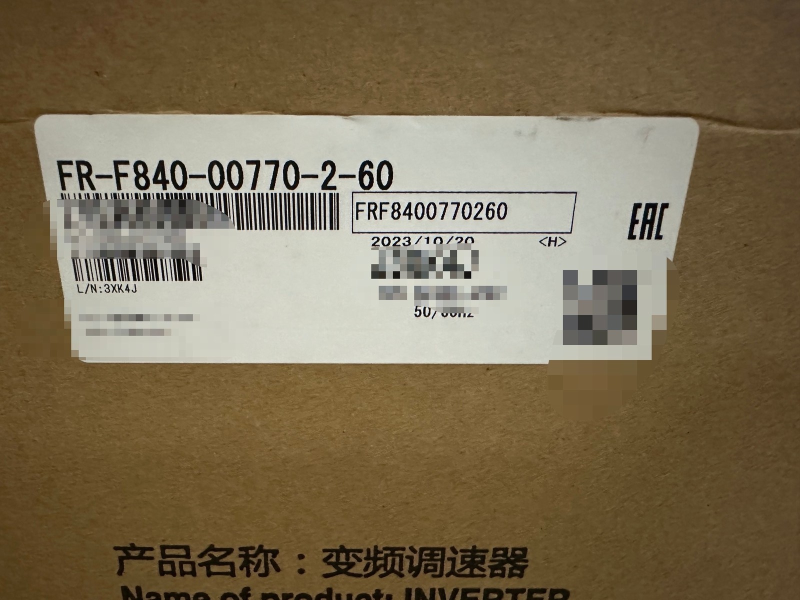 New Original FR-F840-00770-2-60 MITSUBISHI Inverter 1-Year Warranty 