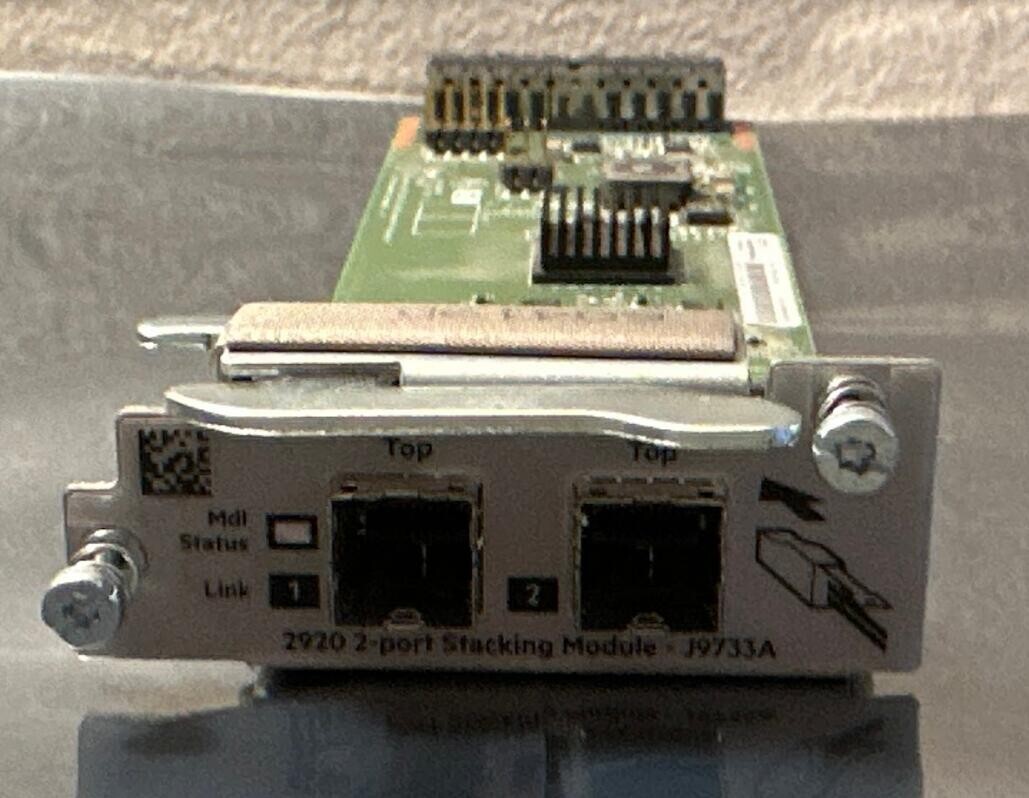 J9733A  HP 2920 24G 2-PORT STACKING MODULE