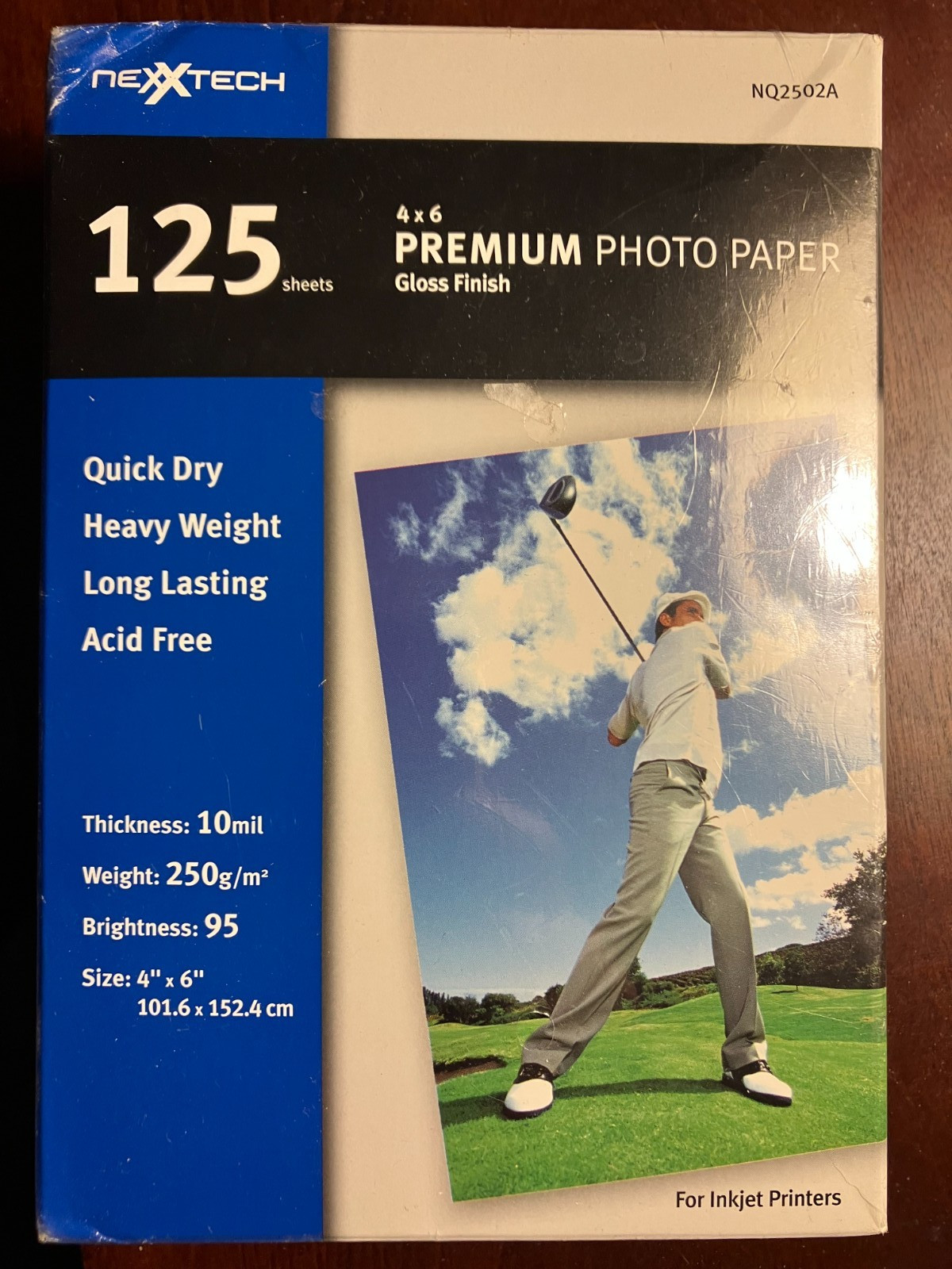 Nexxtech Premium Photo Paper 125 Sheets Gloss Finish 4" X 6" - New