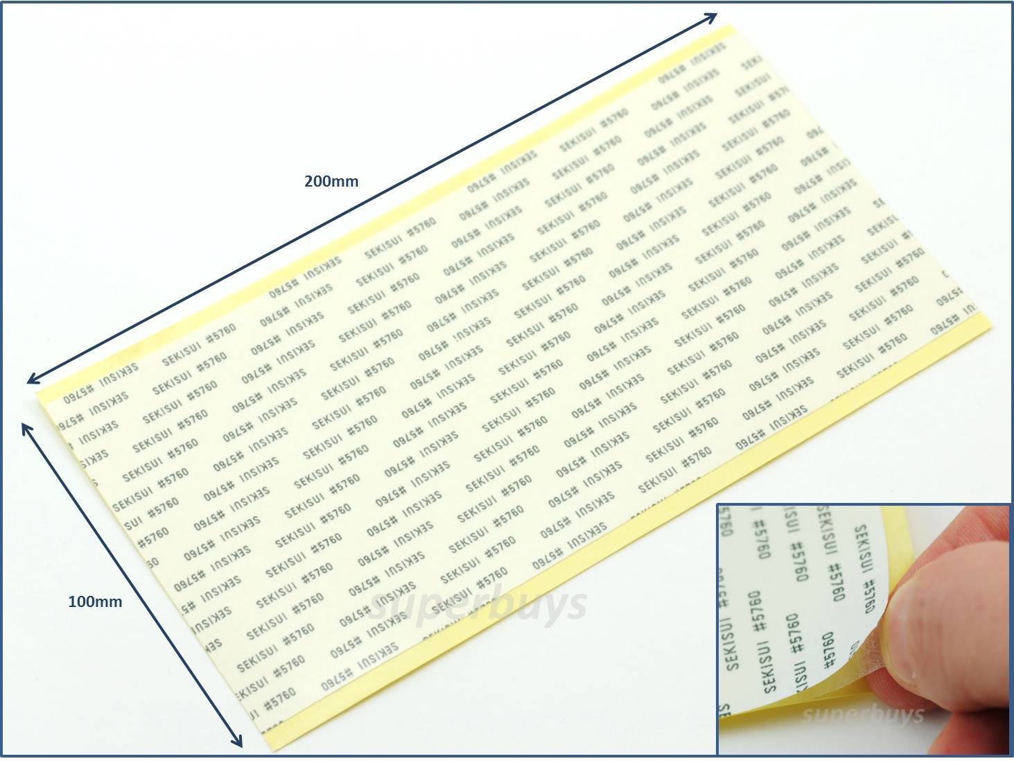 Japan SEKISUI 5760 Tape 100mm x 200mm Double Sided Thermal Adhesive Heatsink