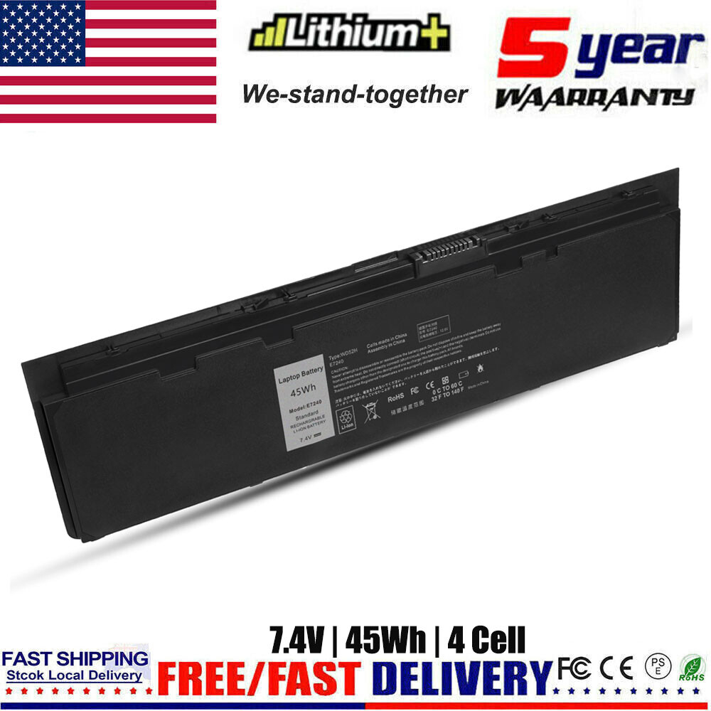Replacement Battery For Dell Latitude 7000 E7240 E7250 E7270 F3G33 WD52H 45Wh