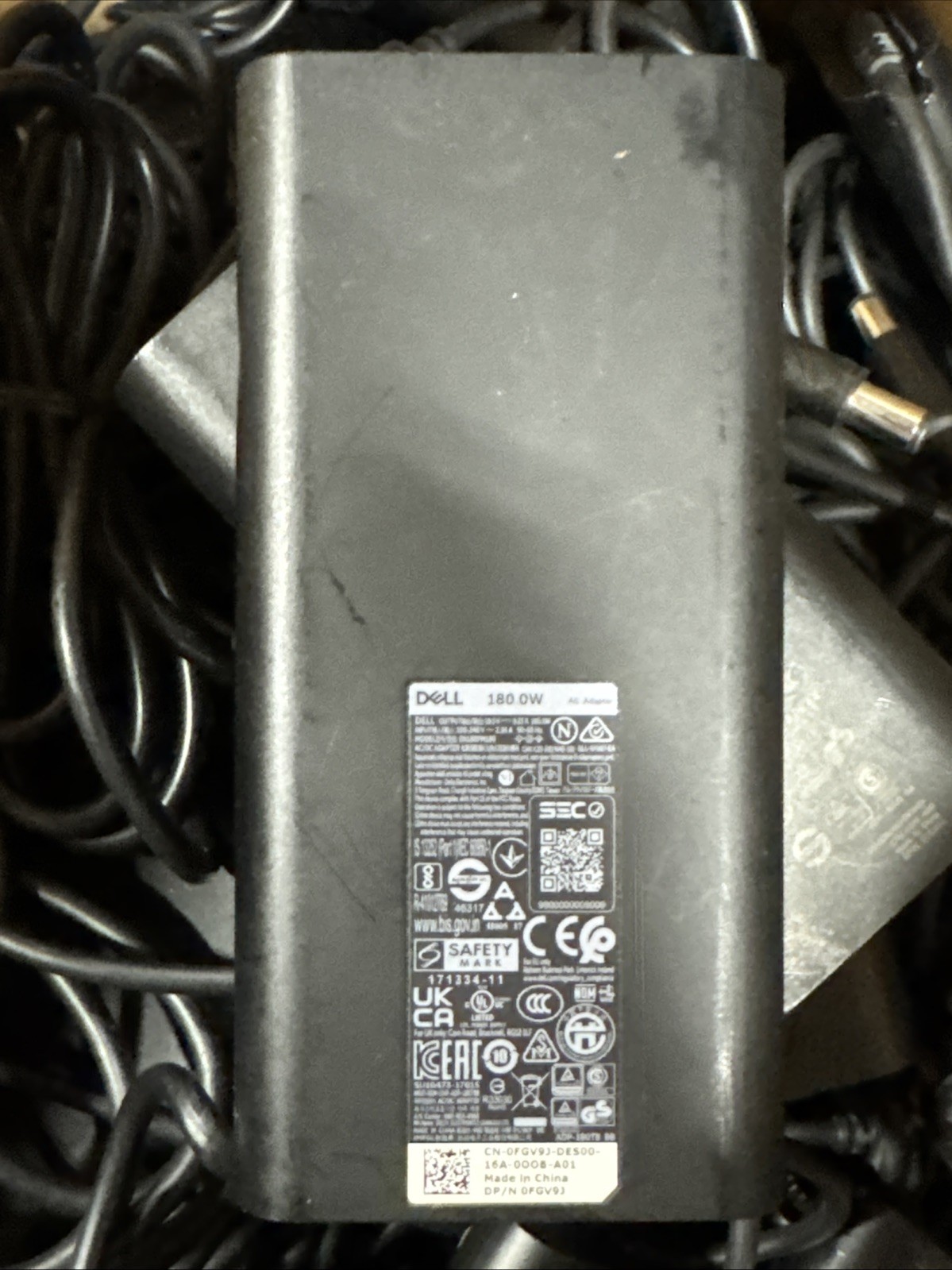 Genuine Dell 180W Slim GaN Adapter for Precision Alienware LA180PM210
