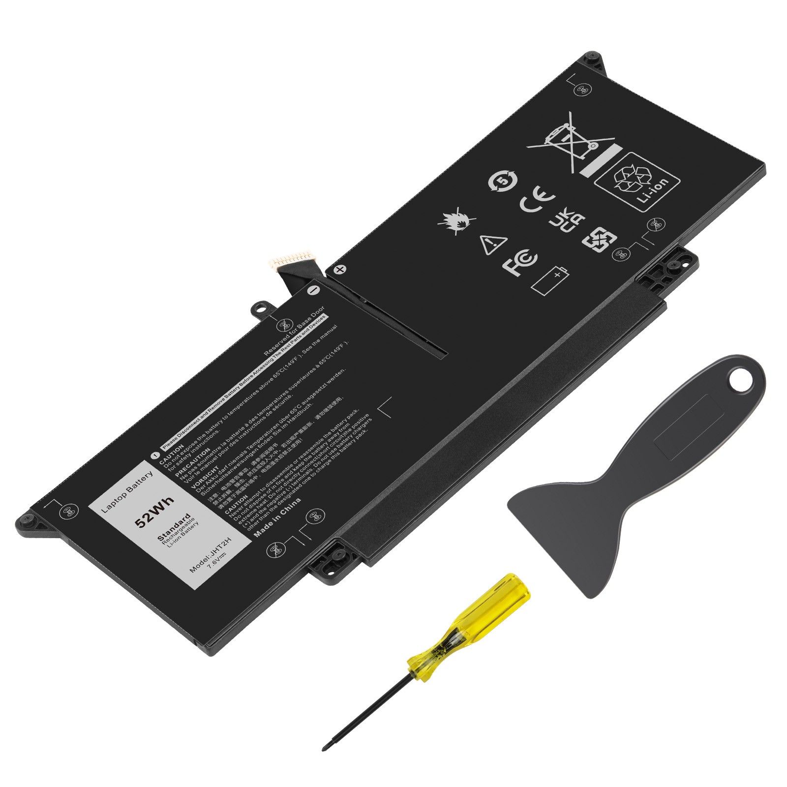 🧡LOT JHT2H Battery For DELL Latitude 7310 7410 04V5X2 0HRGYV 0WY9MP Y7HR3 52Wh