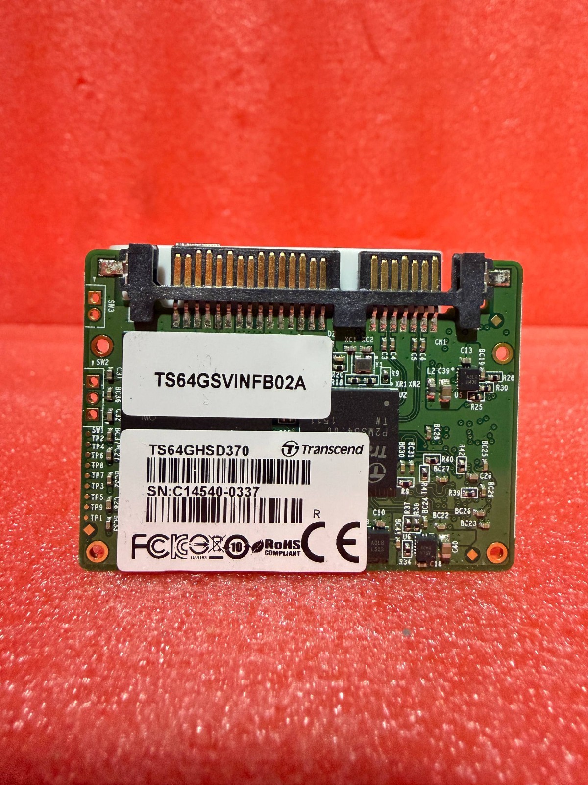 Transcend 64GB Half Slim SATA MO-297 SSD TS64GHSD370REVA