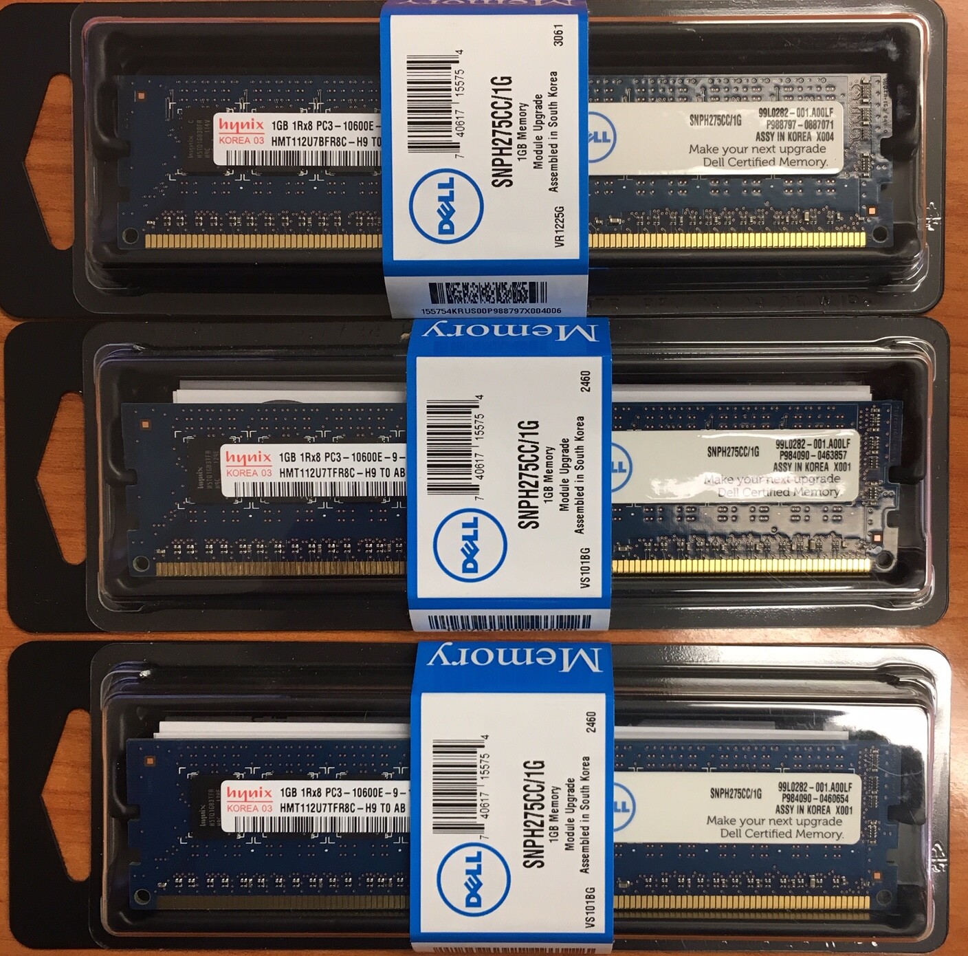 3GB 3x 1GB DDR3 PC3-10600E ECC UDIMM Dell PowerEdge Mac Pro HP Lenovo Memory RAM