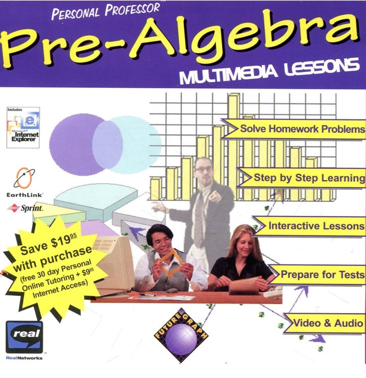 Personal Professor : Algebra Multimedia Lessons (CD-ROM, 1997) BRAND NEW SEALED