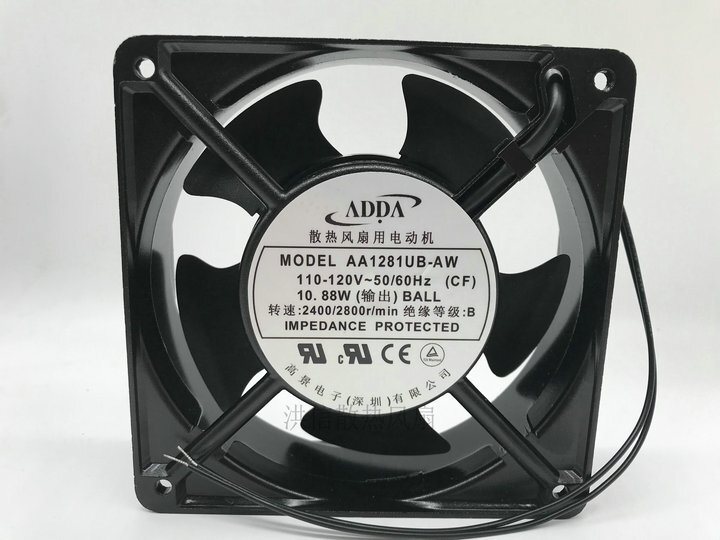 ADDA 12cm AA1281UB-AW 12038 110V/120V 0.27A/0.23A Cooling Fan
