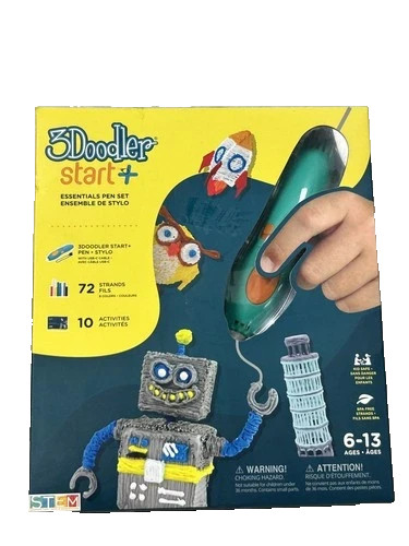 NEW 3Doodler Start+ Essentials 3D Printing Pen Set w 72 Strands 10 Activity STEM