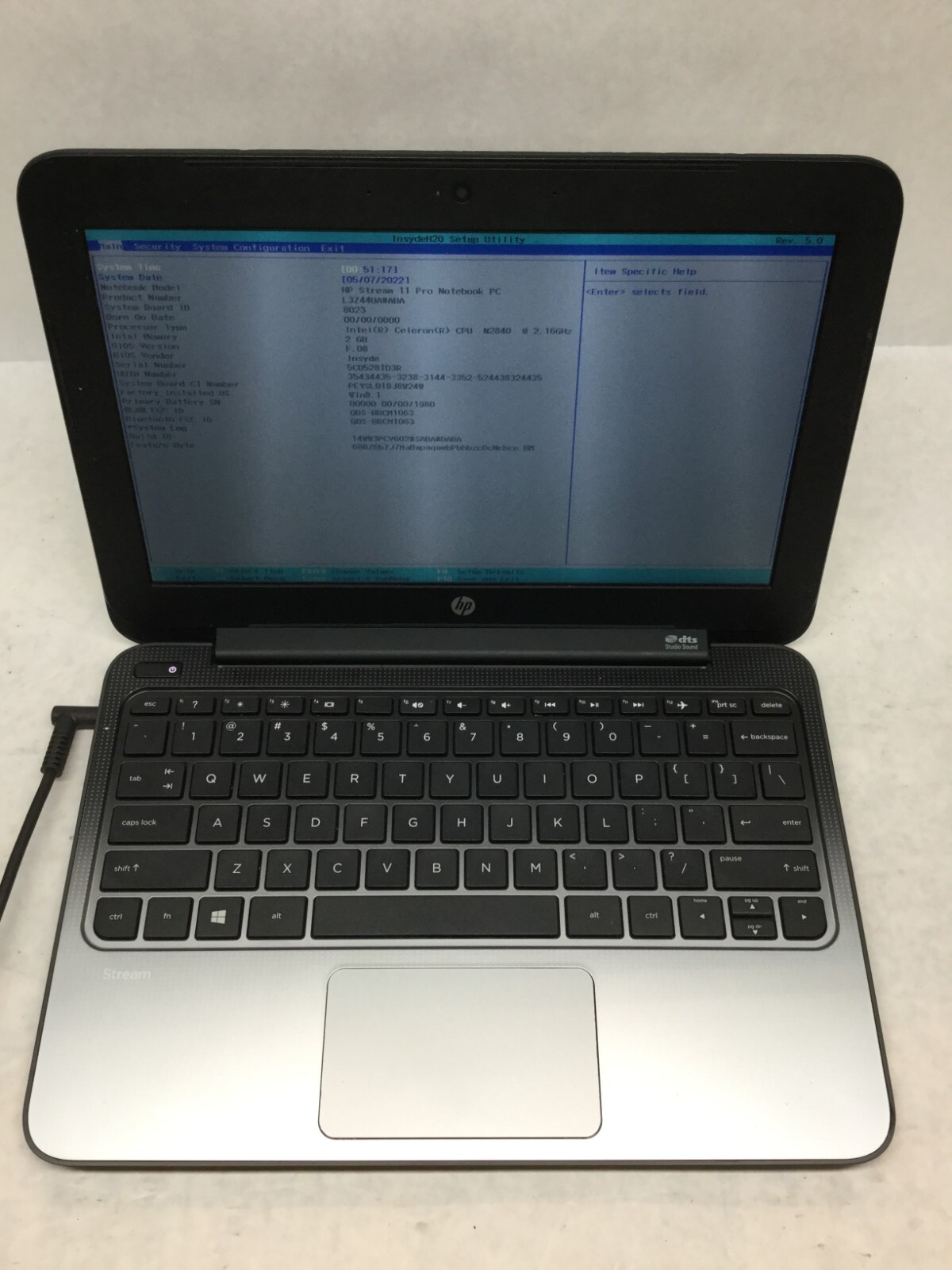 HP Stream 11 Pro 11" Intel Celeron 4Gb RAM 32Gb eMMC-UNRESPONSIVE TOUCHPAD-MZ