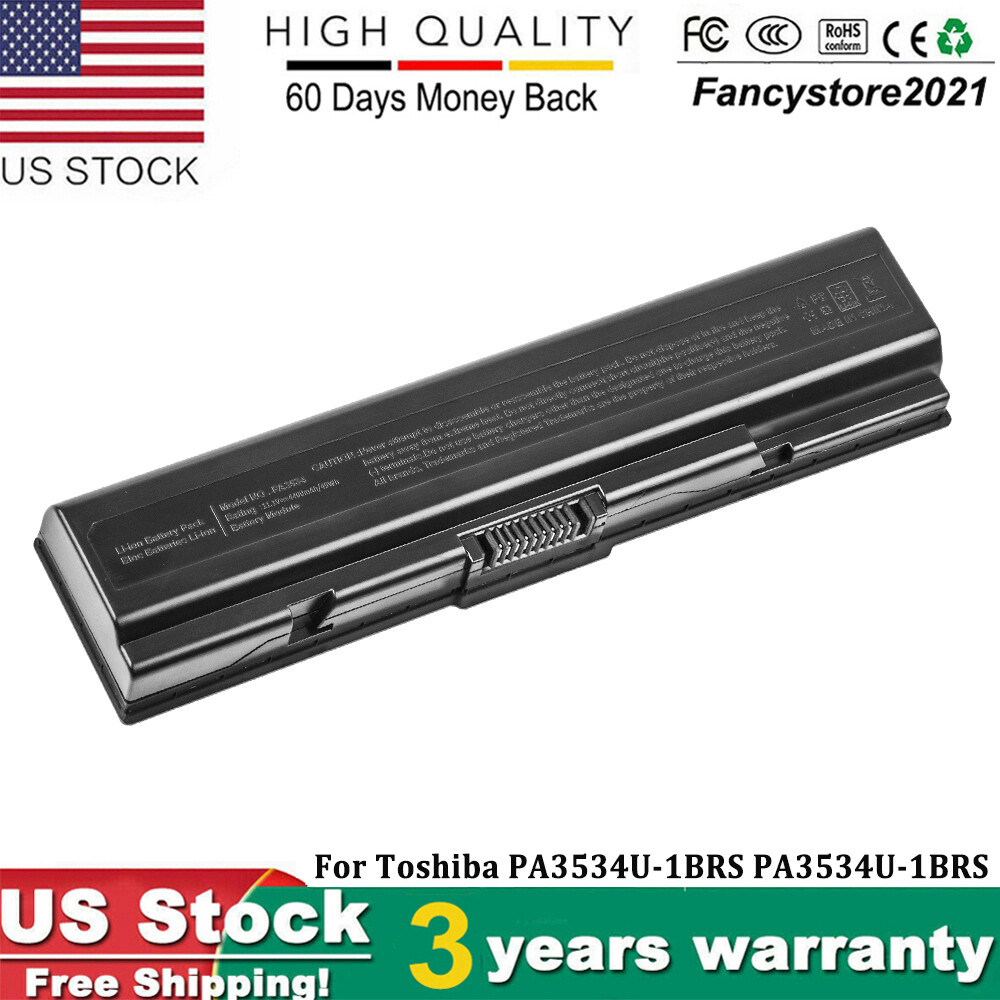 NEW Li-ion Laptop Battery for Toshiba PA3534U-1BRS 100% NEW Good