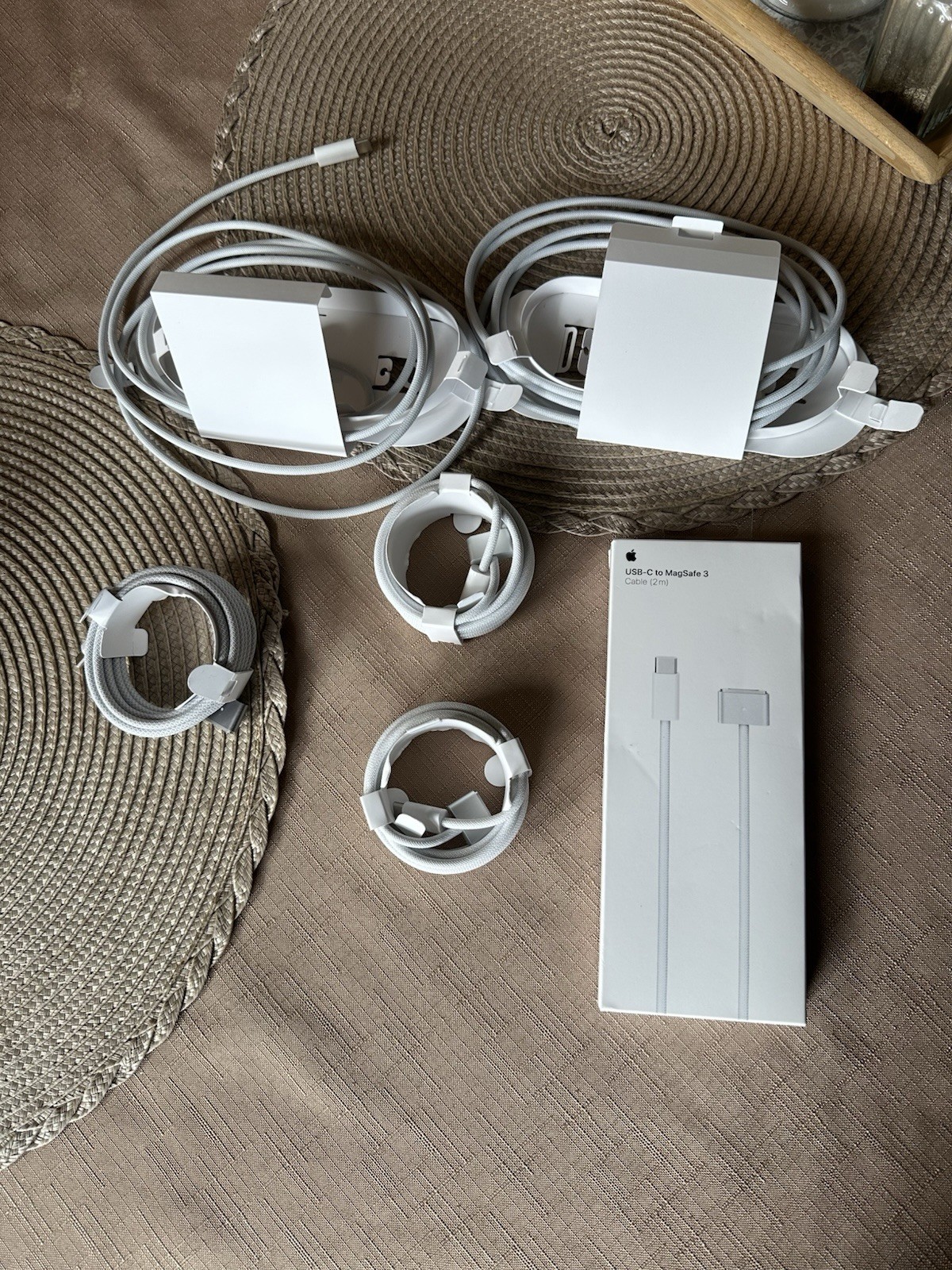 Lot Of 6 Apple USB-C to Magsafe 3 Charging Cable 2m MacBook Pro MLYV3AM/A