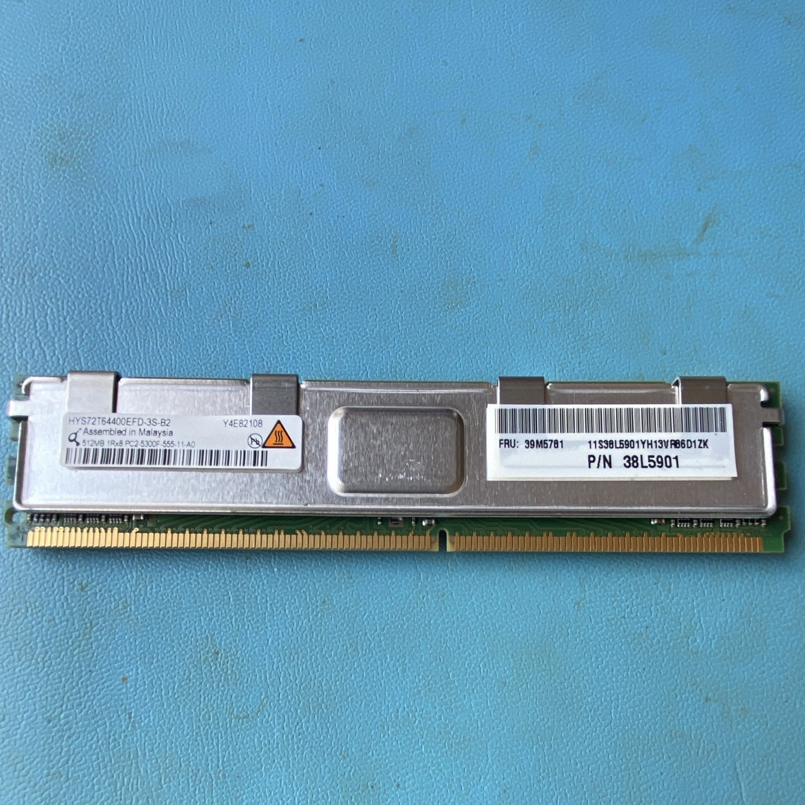 Hynix 512MB DDR2 SDRAM PC2-5300F 240-Pin Fully Buffered FB-DIMM 38L5901