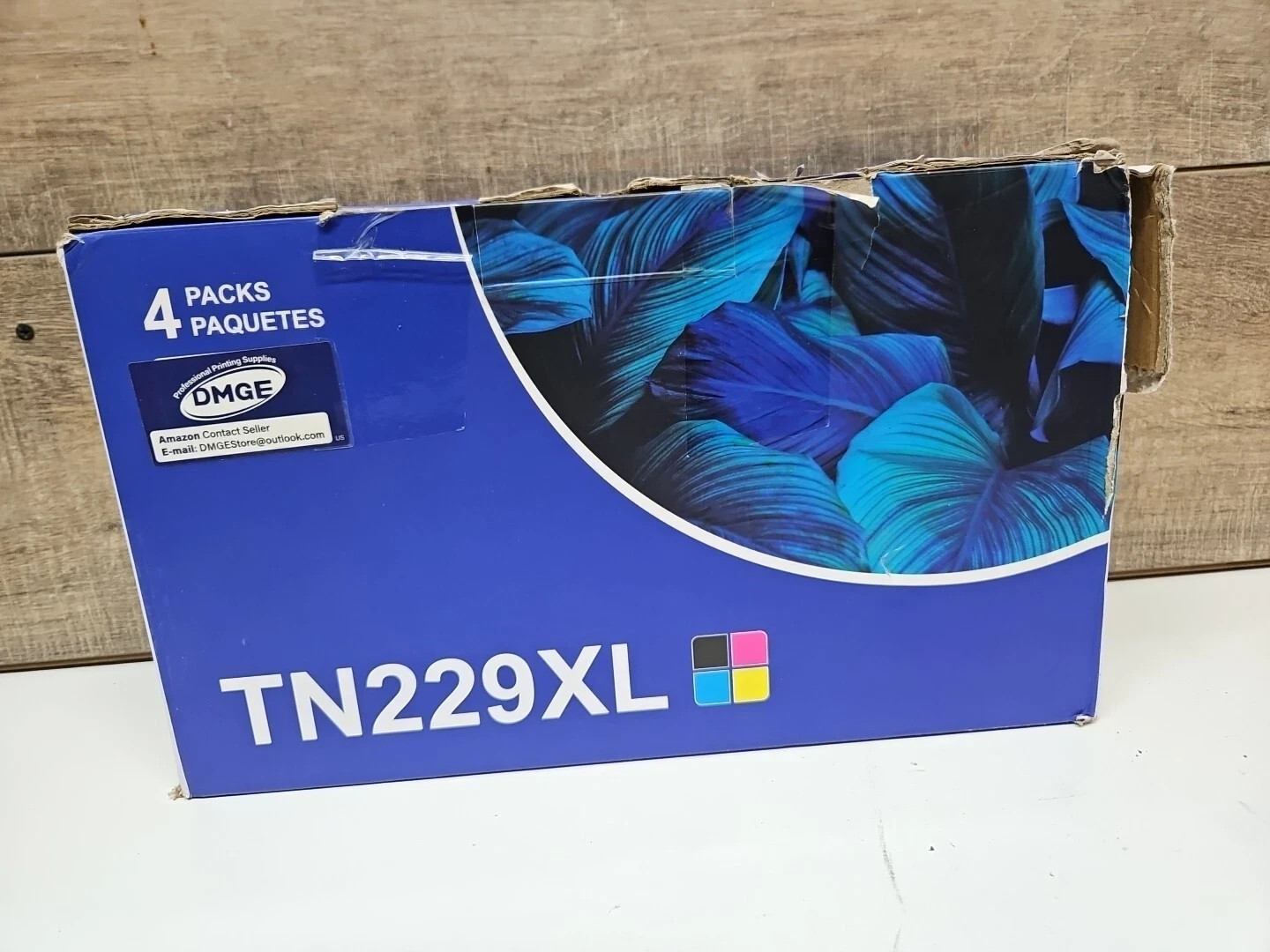 DMGE TN229XL High Yield Toner Cartridge 4-Pack CMYK Replacement for Brother
