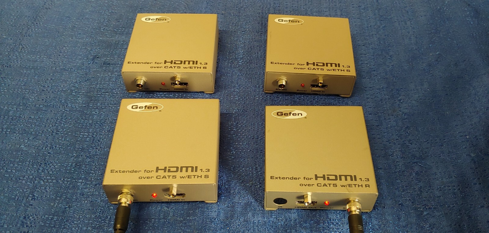 Lot of 3 Gefen Extender for HDMI 1.3 over CAT5 w/Ethernet S & 1 R