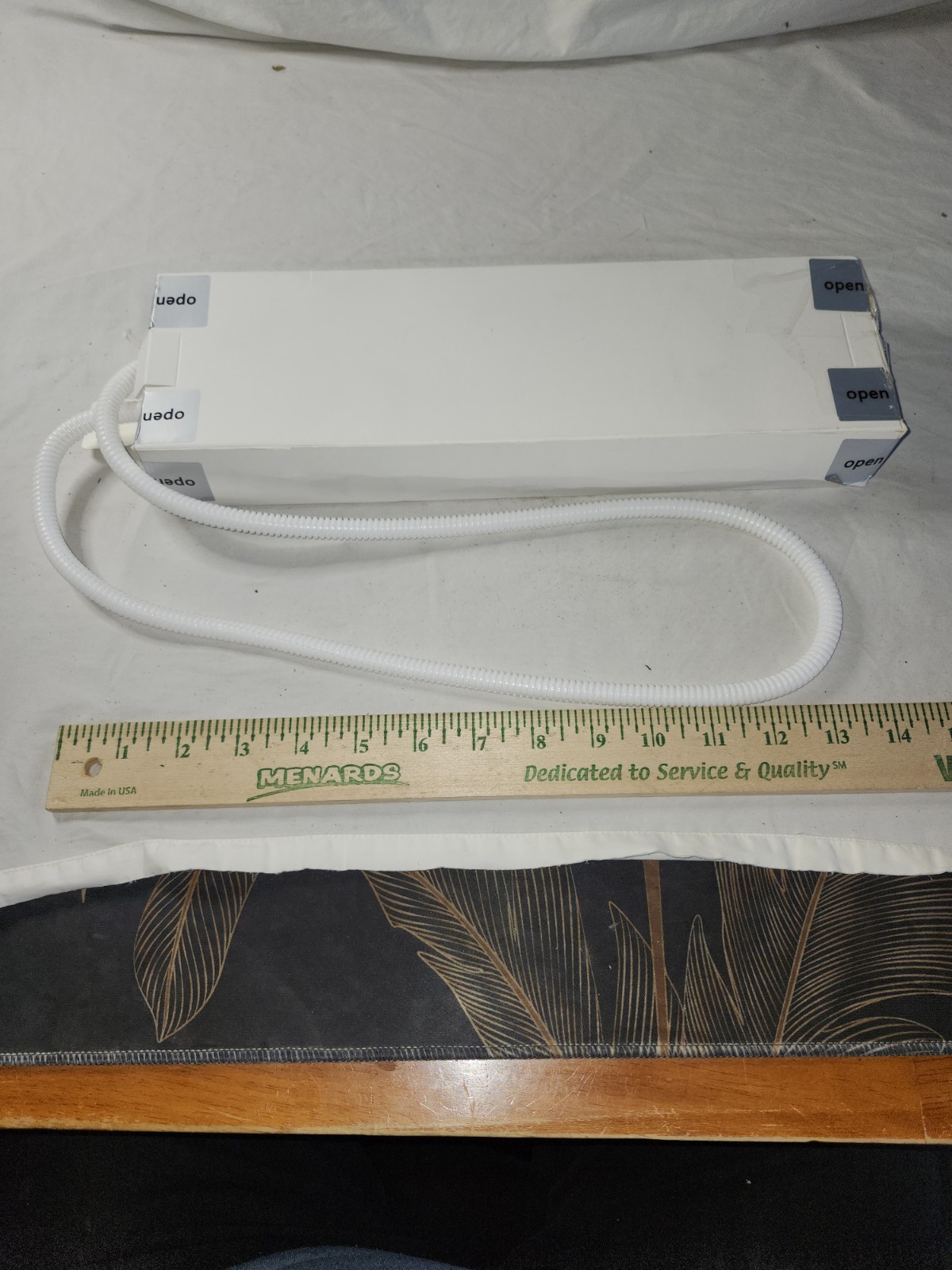 Alex Tech Split Wire Loom 25 ft-3/8" Split Wire Loom Tubing Wire White