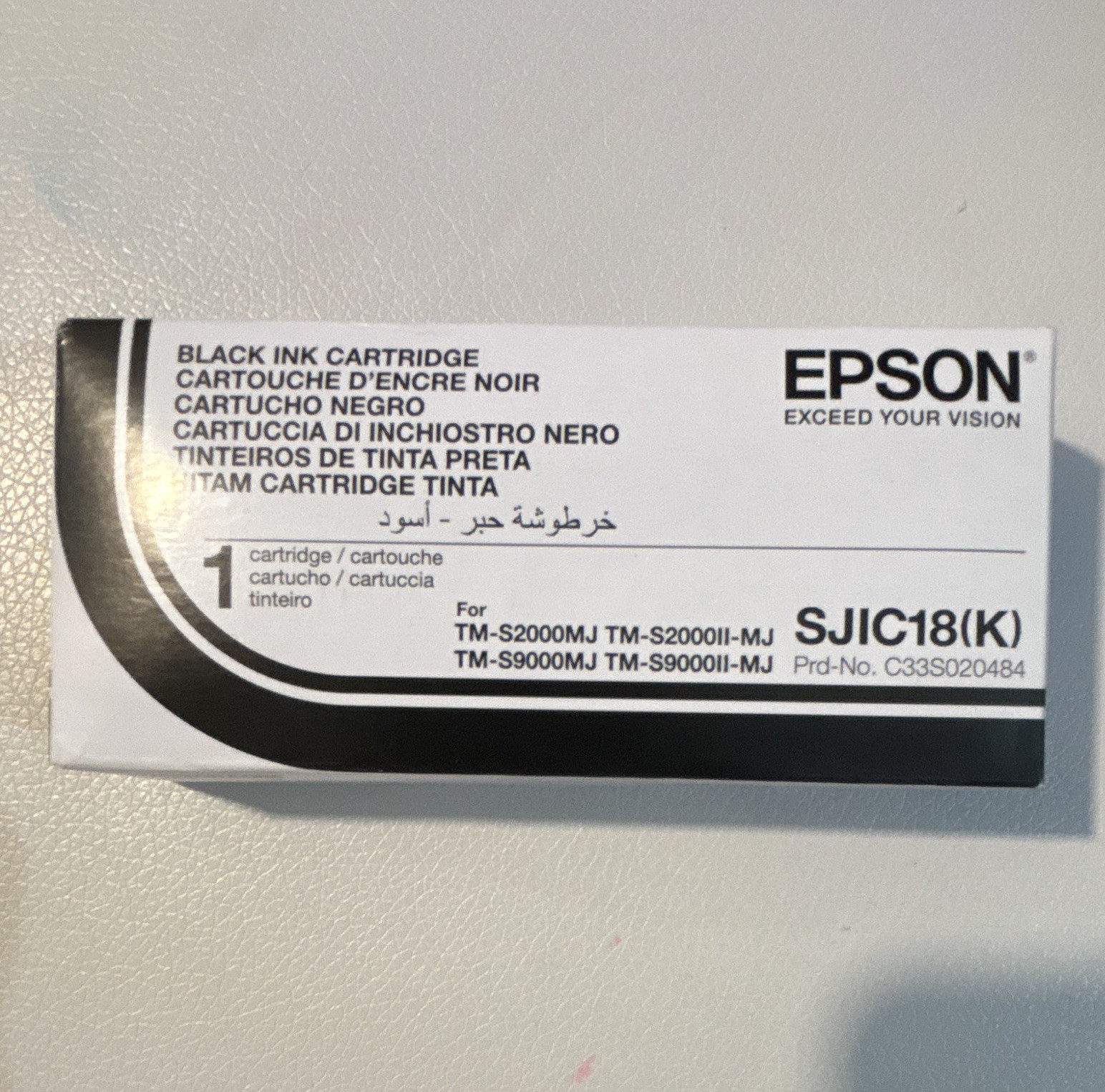 Epson SJIC18(K) Black Genuine Inkjet Ink Cartridge C33S020484 TM-S2000MJ